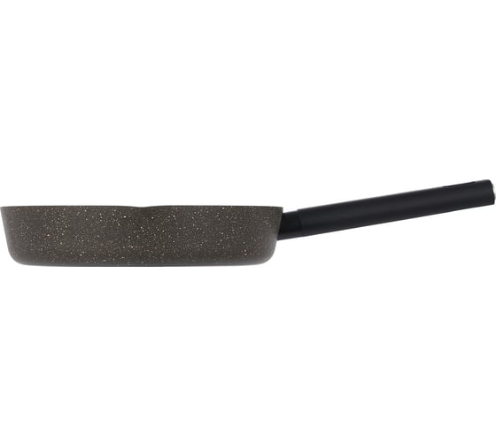 Сковорода WERNER ORGANIC STONE STYLE 26x5,3 см с индукционным дном, с двухслойным антипригарным покрытием Pfluon, бакелитовая ручка с покрытием Soft Touch. Цвет: коричневый. Материал: прессованный алюминий. Толщина стенок и дна: 2,8 мм. 51447