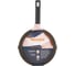 Сковорода WERNER ORGANIC STONE STYLE 26x5,3 см с индукционным дном, с двухслойным антипригарным покрытием Pfluon, бакелитовая ручка с покрытием Soft Touch. Цвет: коричневый. Материал: прессованный алюминий. Толщина стенок и дна: 2,8 мм. 51447 8