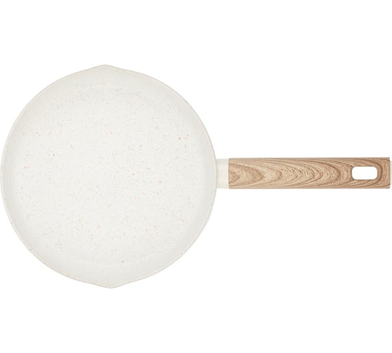 Сковорода WERNER ORGANIC BEIGE 24x5,0 см с индукционным дном, с двухслойным антипригарным покрытием Pfluon, бакелитовая ручка с покрытием Soft Touch. Цвет: бежевый. Материал: прессованный алюминий. Толщина стенок и дна: 2,8 мм. 51439