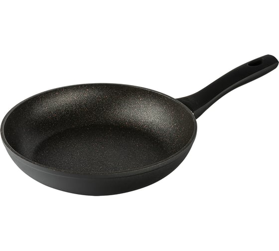 Сковорода GIPFEL BUFFALO 24x5.3 см, из кованого алюминия, с бакелитовой ручкой, с покрытием Soft-touch, с полным индукционным дном, 2.0/4.5 мм, черный 0110