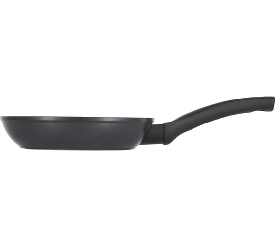 Сковорода GIPFEL DENVER 20x4.5 см, с двуслойным антипригарным покрытием Pfluon Cookmark, с бакелитовой ручкой, с покрытием Soft-touch, с индукционным дном, кованый алюминий, бакелит, 2.5мм/3.5 мм, чёрный 51063