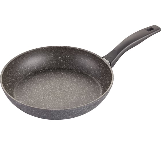 Сковорода GIPFEL KATRIN 28x5.5 см, из кованого алюминия, с индукционным дном, с 2-слойным антипригарным покрытием Pfluon Marble, бакелитовая ручка с покрытием Soft-touch, 1.8/3.4 мм 1778