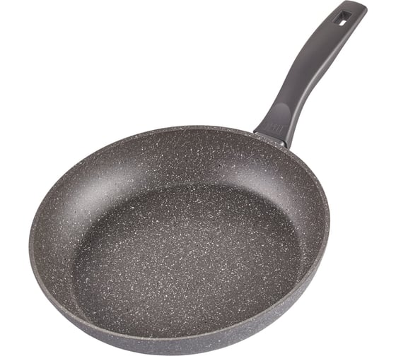 Сковорода GIPFEL KATRIN 28x5.5 см, из кованого алюминия, с индукционным дном, с 2-слойным антипригарным покрытием Pfluon Marble, бакелитовая ручка с покрытием Soft-touch, 1.8/3.4 мм 1778