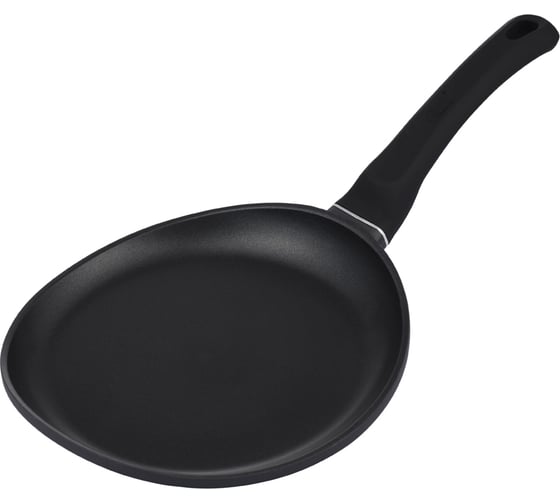Сковорода для блинов GIPFEL VENTURA 26x3.5 см, с индукционным дном, двухслойным антипригарным покрытием Xylan, бакелитовой ручкой, литой алюминий, 4.5/1.8 мм 1680