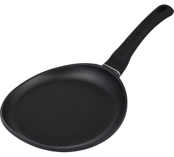 Сковорода для блинов GIPFEL VENTURA 23x3.5 см, c двухслойным антипригарным покрытием Xylan, бакелитовой ручкой Soft-touch, с индукционным дном, литой алюминий, 4.5/1.8 мм 1670