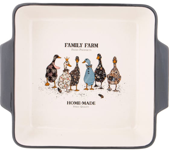 Блюдо для запекания Agness Family Farm квадратное 3.1 л 29.5x25x7 см 536-279