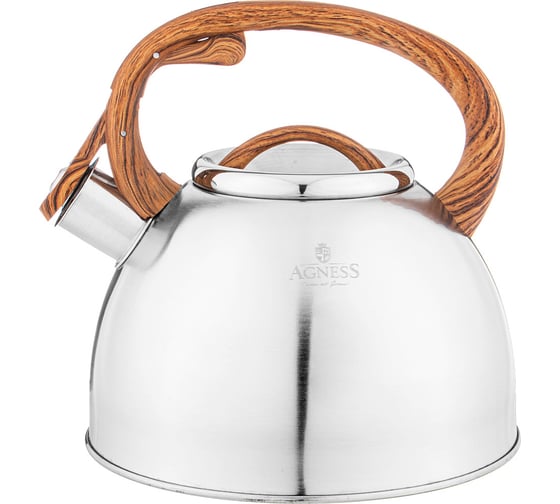 Чайник Agness со свистком 2.5 л, индукционное дно 907-093