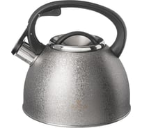 Чайник Agness со свистком 2.5 л, silver, индукционное дно 907-254
