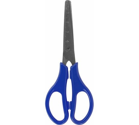 Ножницы ЮНЛАНДИЯ 130 мм, с линейкой, цвет ассорти 238342