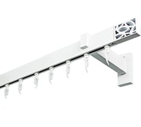 Карниз для штор однорядный Хай Тек, Твист, белый, 340 см арт. Эскар 4115340