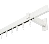 Карниз для штор однорядный Хай Тек, Кросс, белый, 340 см арт. Эскар 4112340