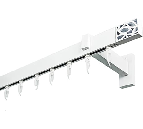 Карниз для штор однорядный Хай Тек, Твист, белый, 200 см арт. Эскар 4115200