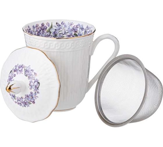 Кружка заварочная Lefard LILAC с крышкой и ситом 350 мл 760-798