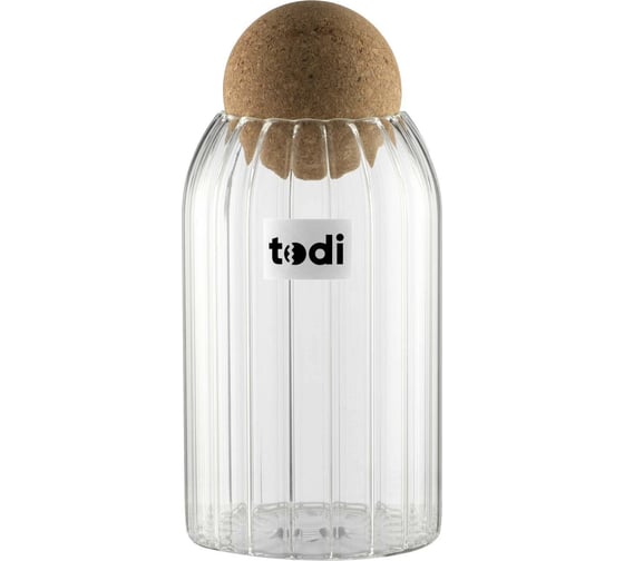 Банка для сыпучих продуктов TODI модель LCSC135, 1000 мл, 9х15 см 806696039599
