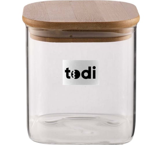 Банка для сыпучих продуктов TODI модель LCSC2110 размер 10х10см 806285725443
