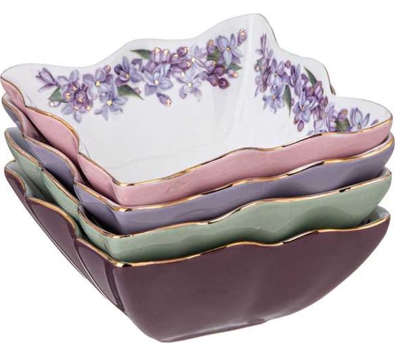Набор розеток Lefard "lilac" 4 шт. 10 см 760-808
