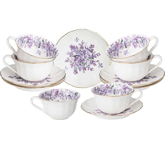 Чайный набор Lefard "lilac" на 6 пер. 12 пр. 250 мл 760-756