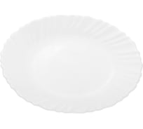Тарелка десертная стеклокерамическая PERFECTO LINEA 190 мм, круглая, серия Мадрид, белая, 13-219010