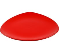 Тарелка обеденная керамическая PERFECTO LINEA 270 мм, треугольная, серия Трабзон, красная, 16-327509