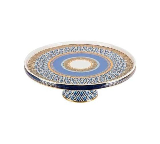 Тортовница на ножке Nouvelle Golden Blue, 31 см 0200188