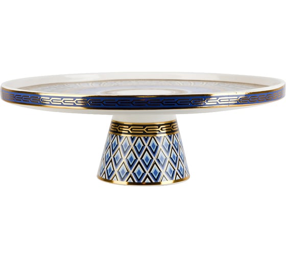 Тортовница на ножке Nouvelle Golden Blue, 31 см 0200188