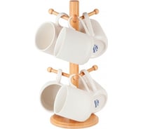 Набор кружек на подставке Naturel 6 шт, 280 мл 2633013