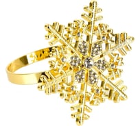 Набор колец для салфеток Nouvelle 4 шт, Снежинка, 4.5x4.5 см 9903672-Н4