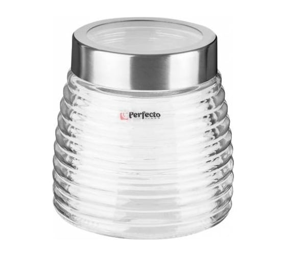Банка для сыпучих продуктов PERFECTO LINEA стеклянная Ажур Azhur 900 мл 34-900010