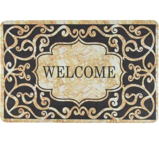 Коврик придверный PERFECTO LINEA 38x58 см, WELCOME, узоры 22-638583