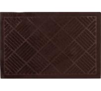 Коврик придверный PERFECTO LINEA 38x58 см, ромбы, коричневый 22-538581