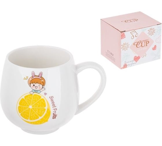 Кружка керамическая PERFECTO LINEA 350 мл, Sweet fruits, лимон 17-300111