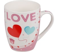 Кружка керамическая PERFECTO LINEA 360 мл, Love-1, шарики 30-825538