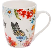 Кружка керамическая PERFECTO LINEA 360 мл, Бабочка 1-1 30-033610