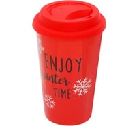 Кружка керамическая PERFECTO LINEA 400 мл, Наслаждение 30-178711