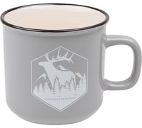 Кружка керамическая PERFECTO LINEA 450 мл, серия Добрый вечер, серая 30-145122