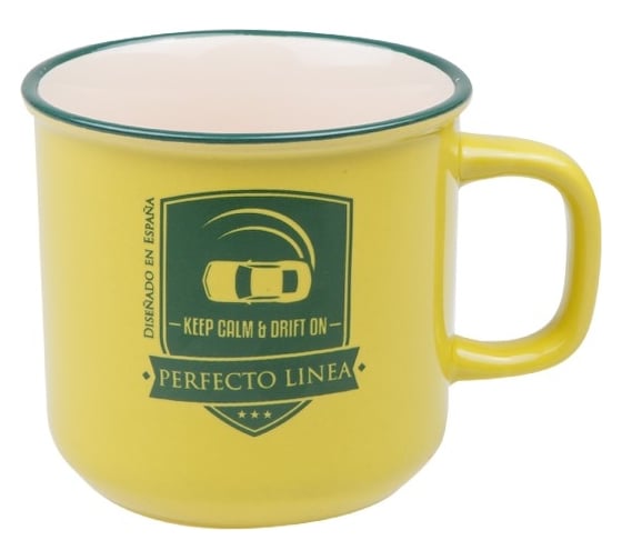 Кружка керамическая PERFECTO LINEA 450 мл, серия Дрифт, салатовая 30-145124