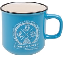 Кружка керамическая PERFECTO LINEA 450 мл, серия Морской волк, васильковая 30-145127