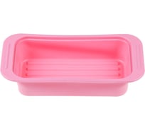 Форма для выпечки PERFECTO LINEA силиконовая, прямоугольная, 25x13.5x5 см, розовая, 20-013427