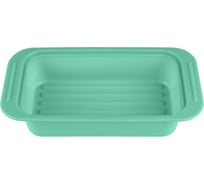 Форма для выпечки PERFECTO LINEA силиконовая, прямоугольная, 25x13.5x5 см, бирюзовая, 20-013422