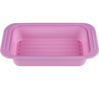 Форма для выпечки PERFECTO LINEA силиконовая, прямоугольная, 25x13.5x5 см, лиловая, 20-013421