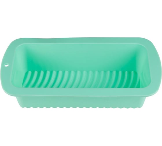 Форма для выпечки PERFECTO LINEA силиконовая, прямоугольная, 27x13.2x6.5 см, бирюзовая, 20-001622 1