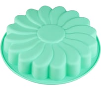Форма для выпечки PERFECTO LINEA силиконовая, ромашка, 23.5x5 см, бирюзовая, 20-001122