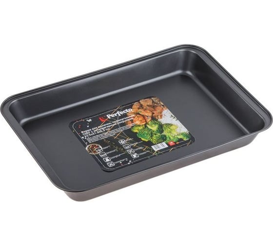 Форма для выпечки PERFECTO LINEA прямоугольная, 47.5x31.9x5.5 см, антипригарное покрытие, CHEF, 16-483250