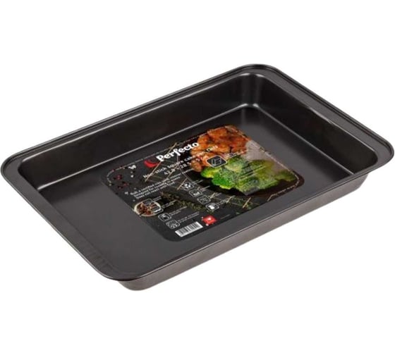 Форма для выпечки PERFECTO LINEA прямоугольная, 42.8x28.5x5 см, антипригарное покрытие, CHEF, 16-432950