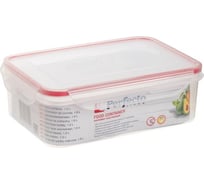Пластиковый прямоугольный контейнер PERFECTO LINEA 1.6 л, для пищевых продуктов, с крышкой, серия Good Lock 37-013000