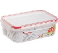 Пластиковый прямоугольный контейнер PERFECTO LINEA 1 л, для пищевых продуктов, с крышкой, серия Good Lock 37-012000