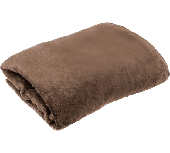 Флисовое покрывало PERFECTO LINEA 150x200 см, коричневое, серия Dream 60-150203 1