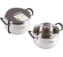 Кастрюля из нержавеющей стали PERFECTO LINEA 3.5 л, диаметр 20x11.5 см, серия NOVIA 50-220115