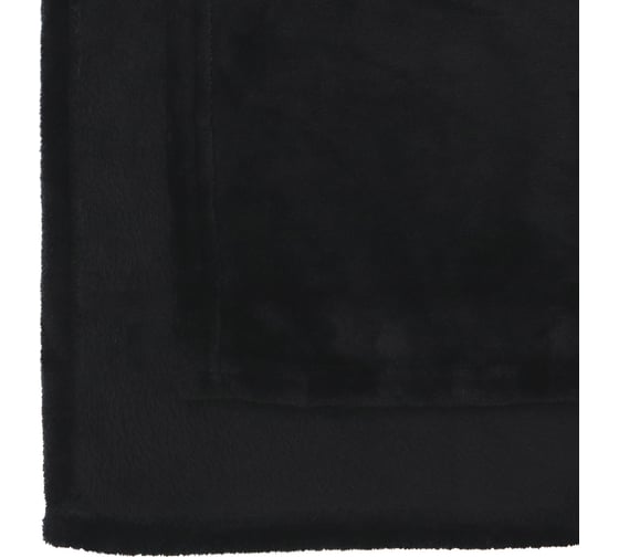 Плед велсофт Коралл, черный, полиэстер 200x220см, 260 г/м ND Home 311652