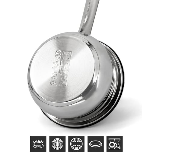 Ковш с крышкой Pomi d'Oro 18 см, 2,2 л P615371 Laura